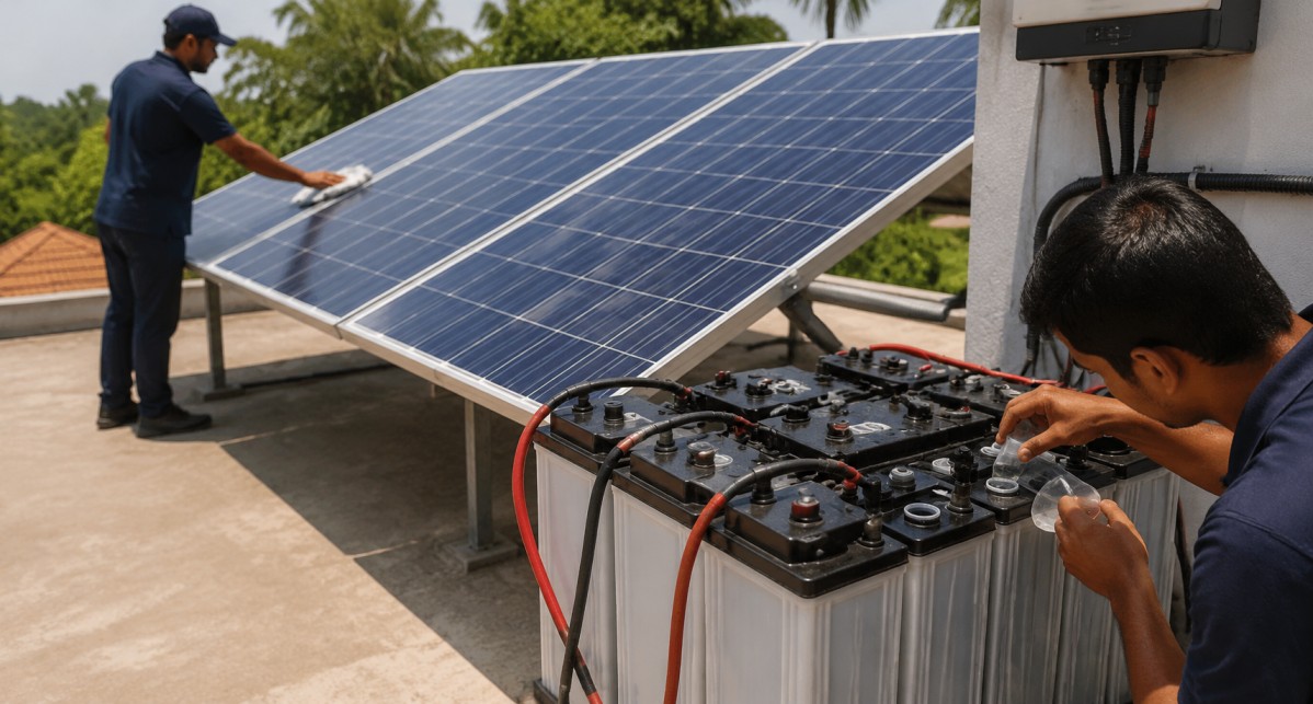 How To Maintain Solar Panels And Solar Batteries For Better Backup Life